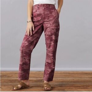 Sundance Ariel Rose Pink Camo Pants Size 16
